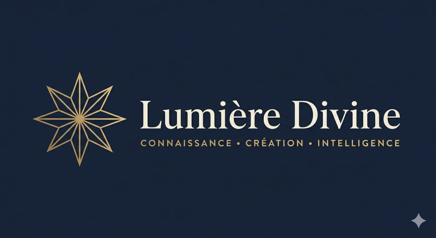 Logo officiel Lumière Divine – connaissance, création et intelligence