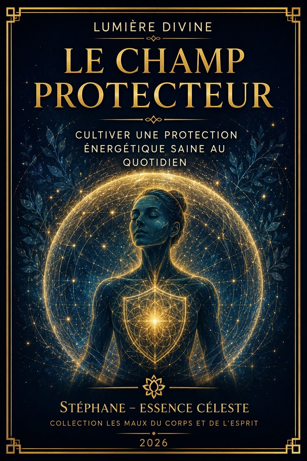 Couverture de l'ebook Le Champ Protecteur - collection Les Maux du Corps et de l'Esprit, Lumière Divine