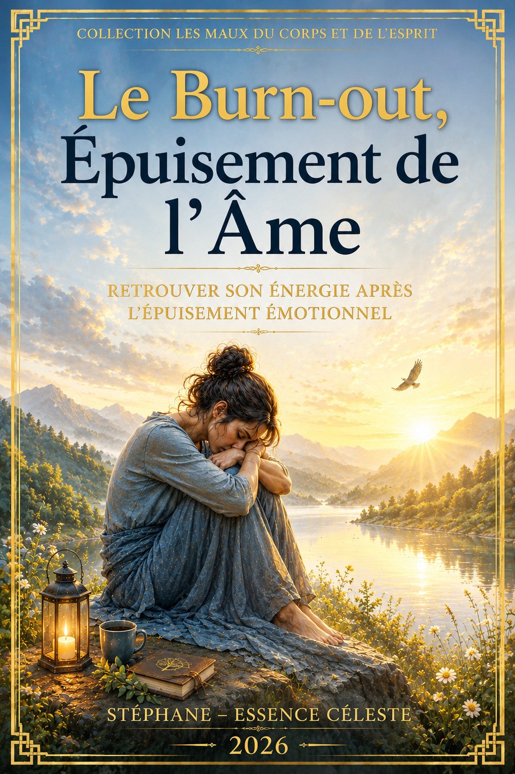 Couverture de l'ebook Le Burn-out, Épuisement de l'Âme - collection Les Maux du Corps et de l'Esprit, Lumière Divine
