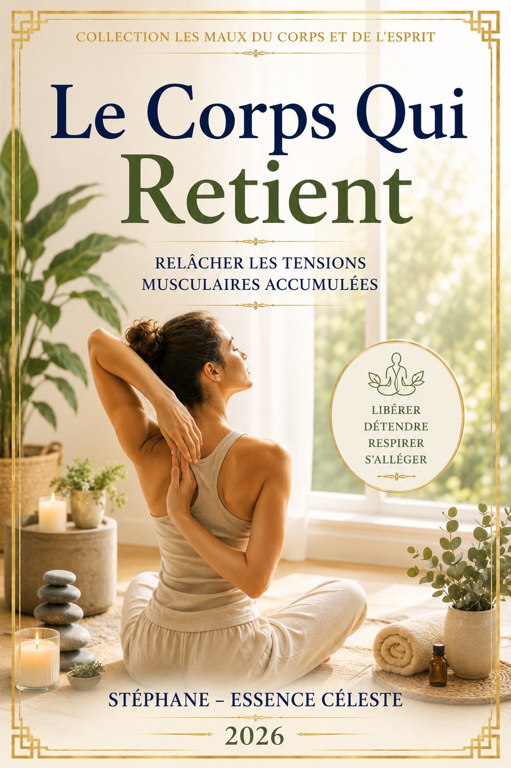 Couverture de l'ebook Le Corps Qui Retient - collection Les Maux du Corps et de l'Esprit, Lumière Divine