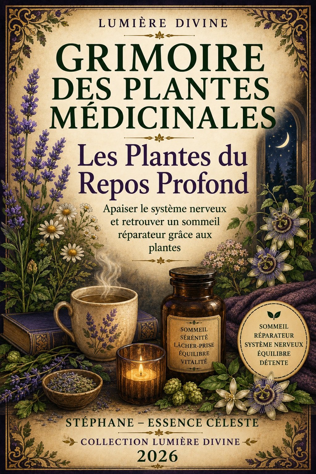 Couverture de l'ebook Les Plantes du Repos Profond – Grimoire des Plantes Médicinales