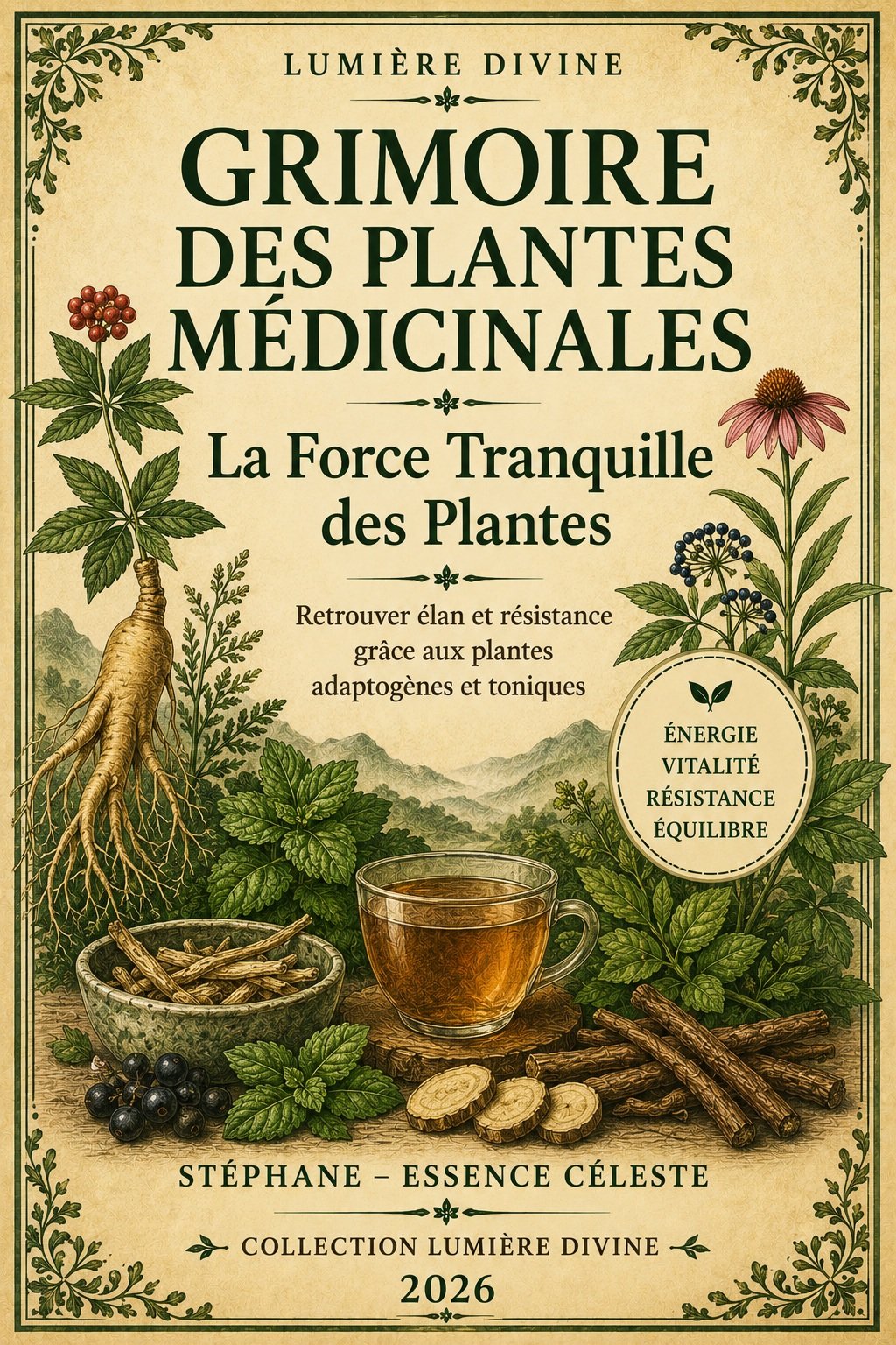 Couverture de l'ebook La Force Tranquille des Plantes – Grimoire des Plantes Médicinales